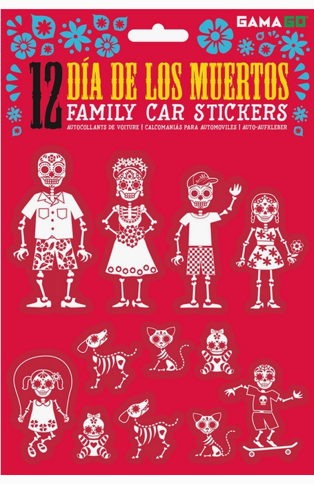 Dia De Los Muertos Family Car Stickers