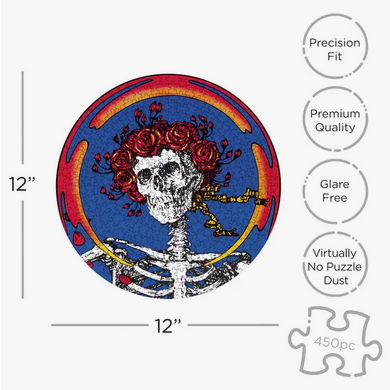 Grateful Dead Skull & Roses Picture Disc Jigsaw Puzzle