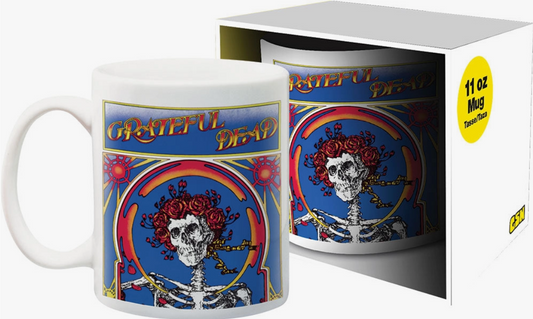 Grateful Dead Skeleton and Roses Ceramic Mug