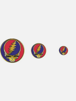 Gold Metal Steal Your Face Sticker