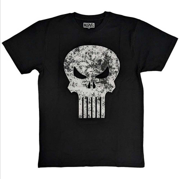 Men's Distressed Punisher Logo T-Shirt