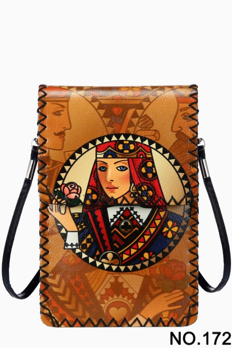 Poker Queen Printed Crossbody