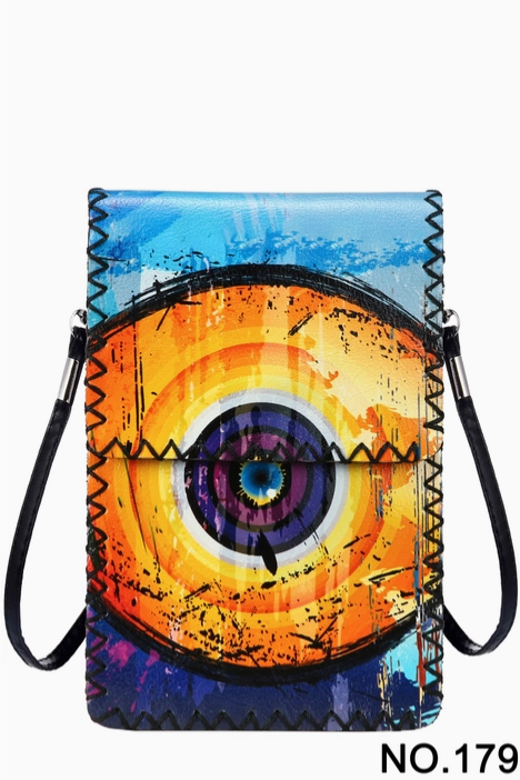 Evil Eye Printed Crossbody