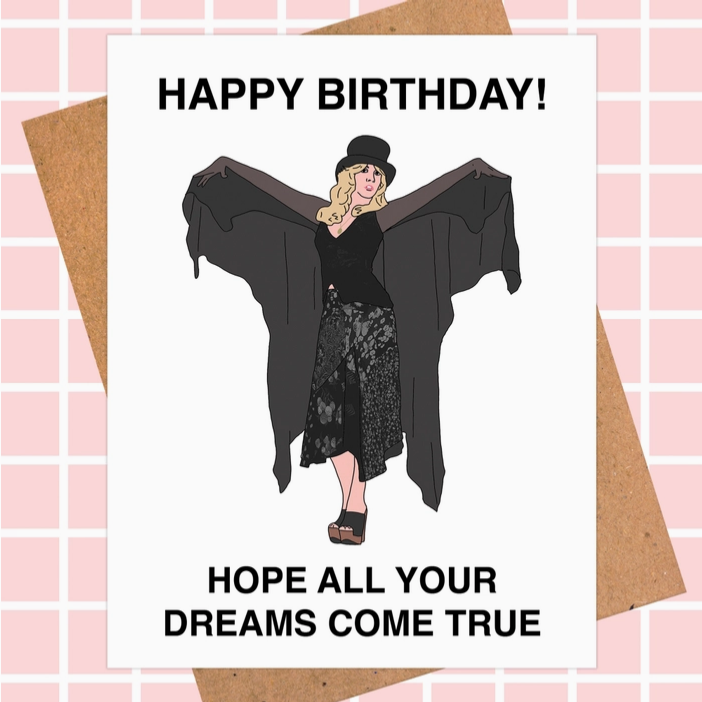 Stevie Nicks Dreams Birthday Card