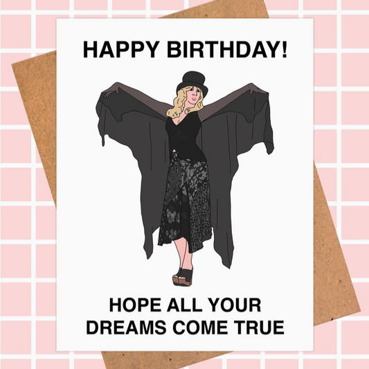 Stevie Nicks Dreams Birthday Card