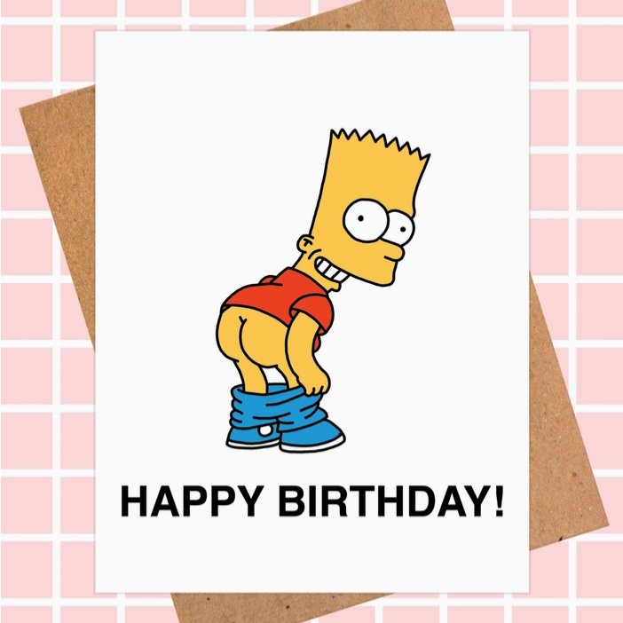 Bart Simpson Birthday Card