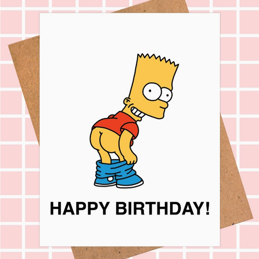 Bart Simpson Birthday Card