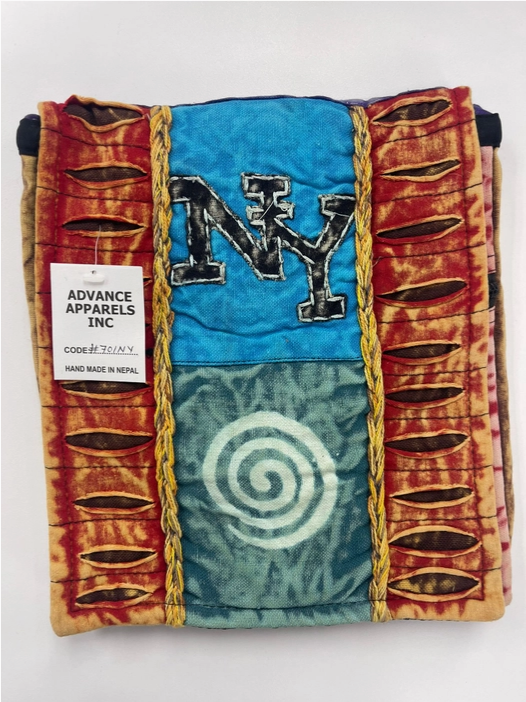 Patchwork Crossbody NY Passport Bag