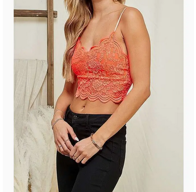 Women's Laced Layered Cami Top