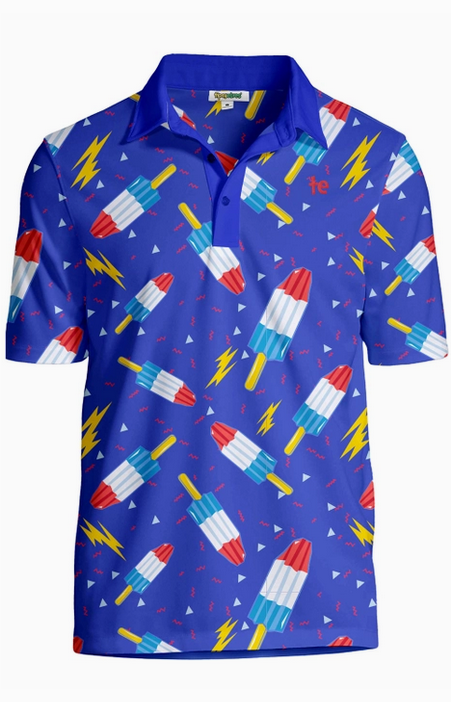 Men's Grand Finale Rocket Pop Golf Polo