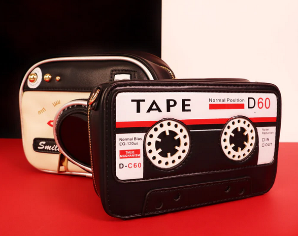 Cassette Tape Crossbody Purse