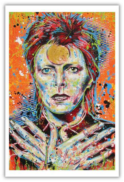 Ziggy Stardust Sara Bowersock Signed Art Print