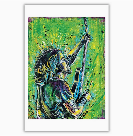 Dave Grohl Sara Bowersock Signed Art Print