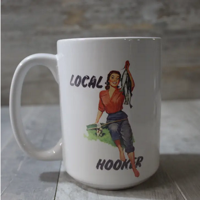 Local Hooker Fishing Mug