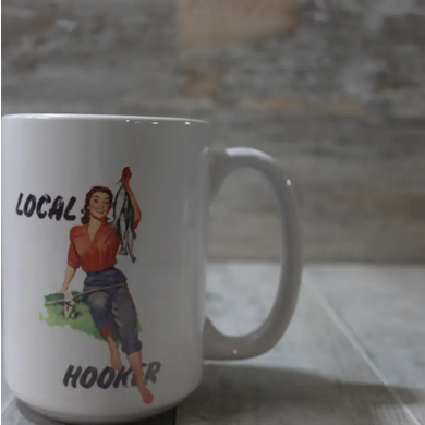 Local Hooker Fishing Mug