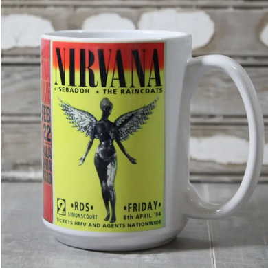 Nirvana Concert Poster Mug