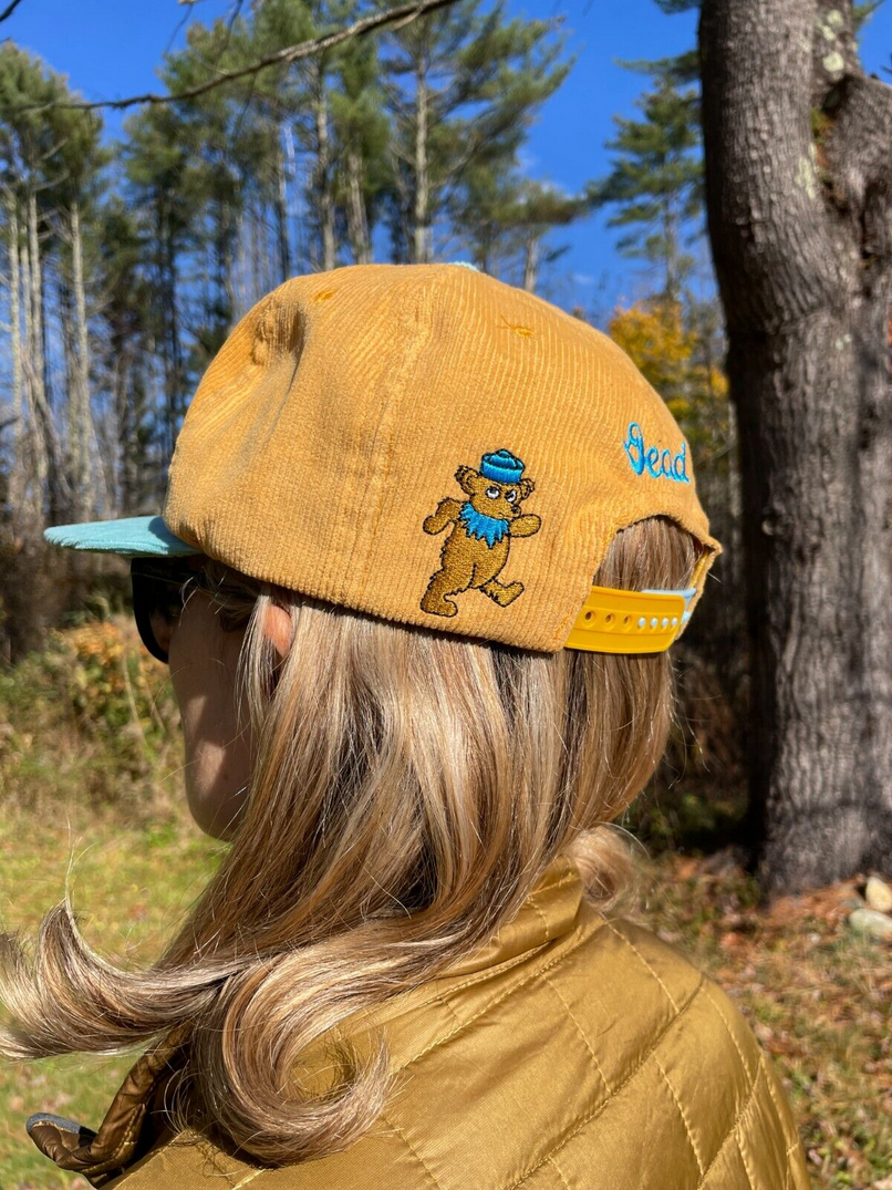 Grateful Dead Beer Garden Stealie Bears Corduroy Snapback Hat