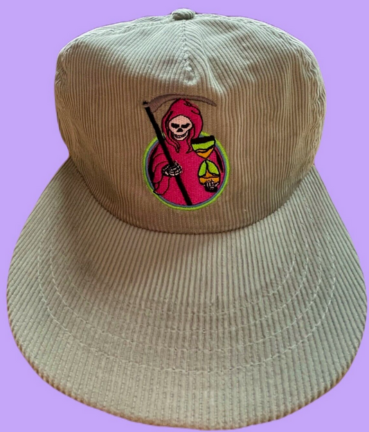 Neon Grim Reaper Corduroy Snapback Hat