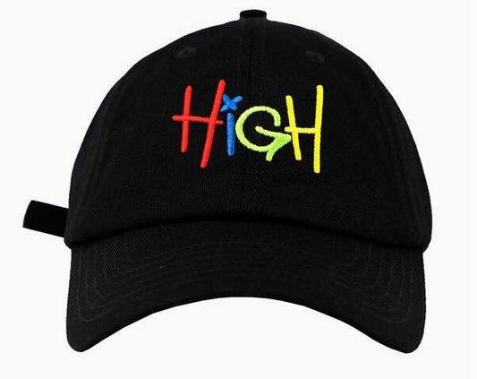 High Colorful Letters Embroidered Dad Hat