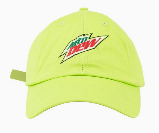 Mountain Dew Logo Embroidered Dad Hat