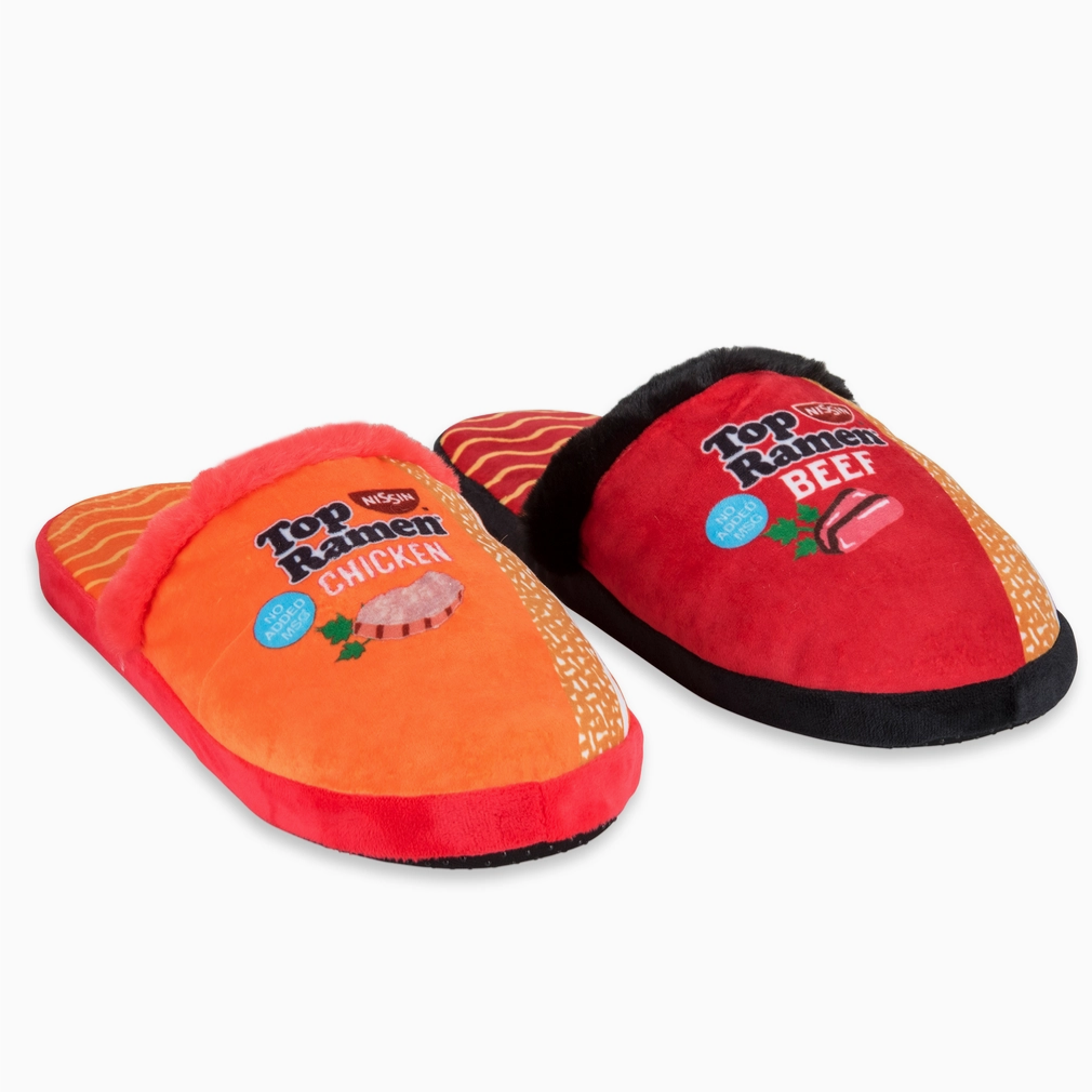 Top Ramen Fuzzy Slide Slippers