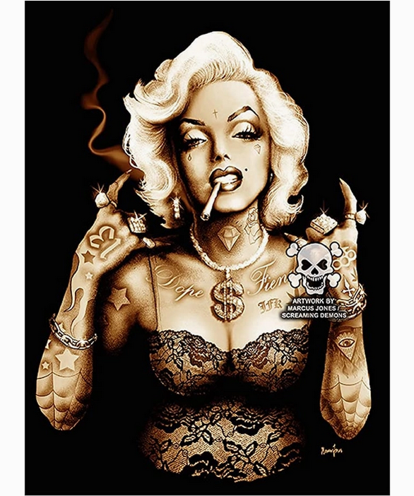 Gangsta Marilyn Monroe Art Print