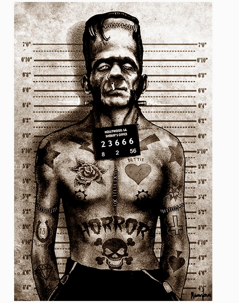 Franky Mugshot Art Print