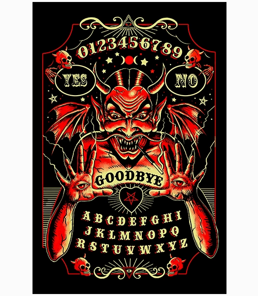 Devil Spirit Board Art Print