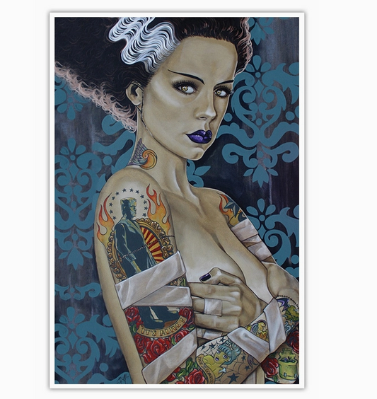 Bride Ink Art Print