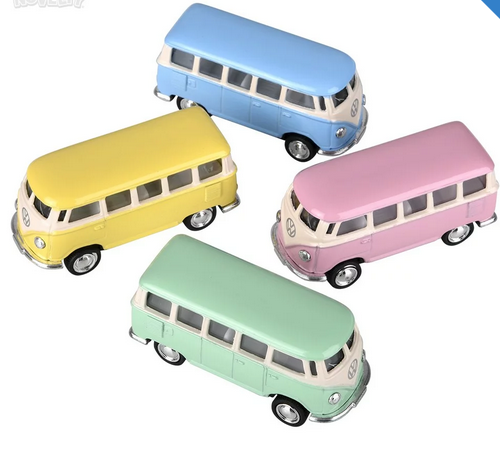 Mini VW Bus Pull-Back Toys