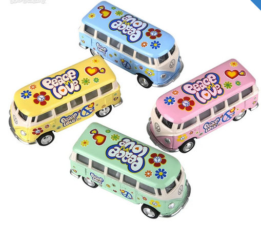 Mini VW Bus Pull-Back Toys