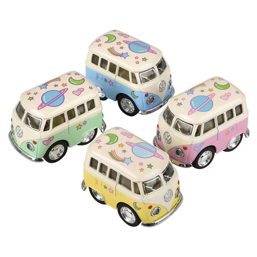 VW Tiny Tooned Pull-Back Outer Space Bus Toy