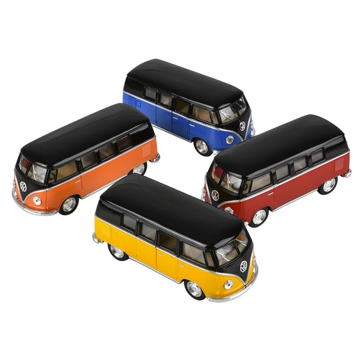 1962 Classic VW Pull-Back Black Top Bus Toy