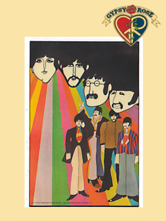 Beatles Yellow Sub Rainbow Sticker