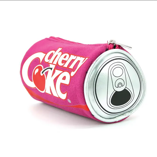 Cherry Coke Can Canvas Coin Pouch