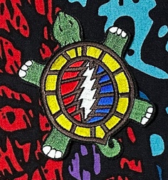 Grateful Dead Lightening Bolt Turtle Patch