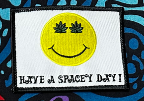Have A Spacey Day Smiley Patch