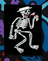 Social Distortion Wine Skeleton Patch
