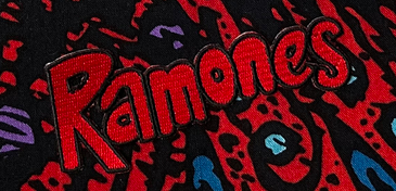 Ramones Red Bubble Letter Patch