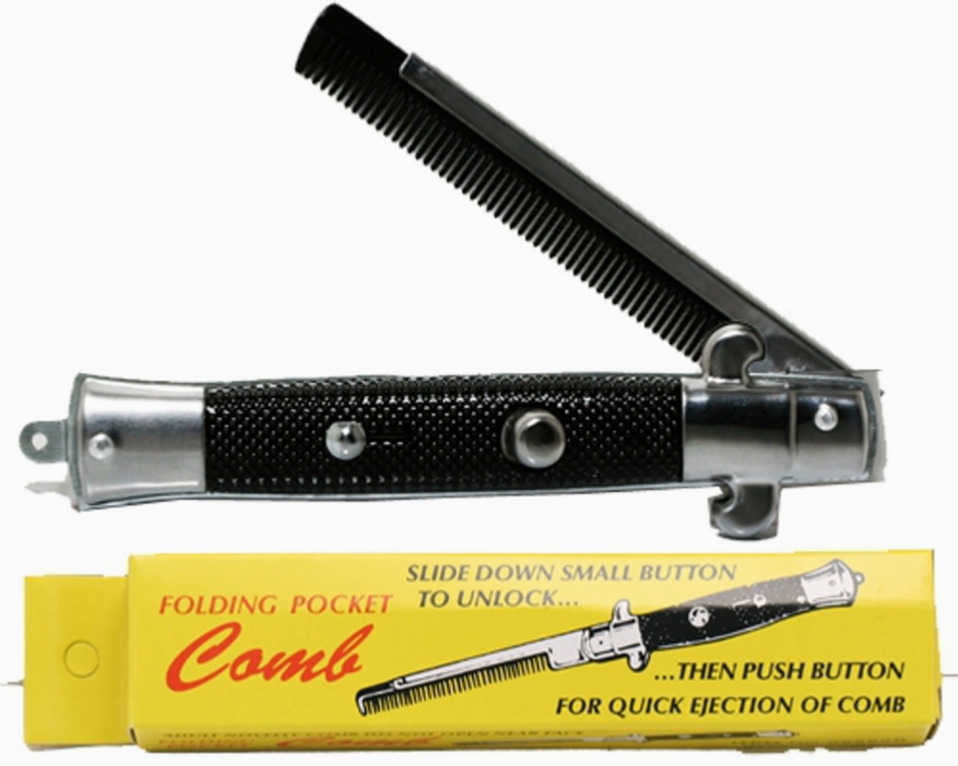 Folding Pocket Comb Switchblade