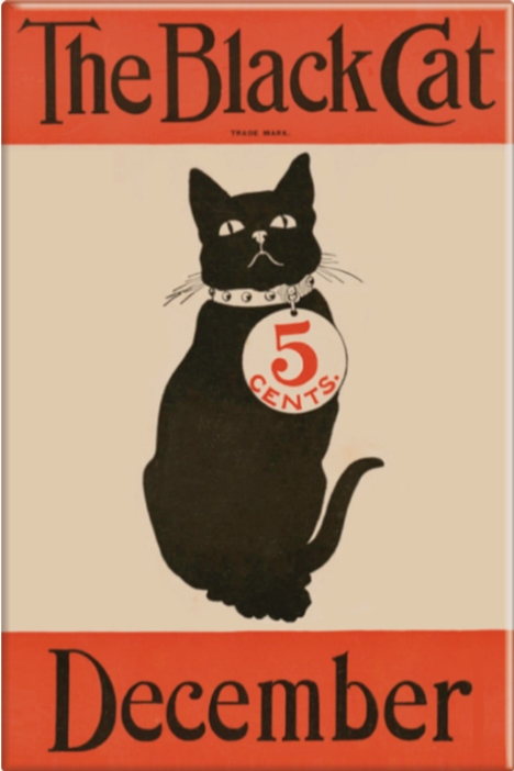 The Black Cat Vintage Magnet