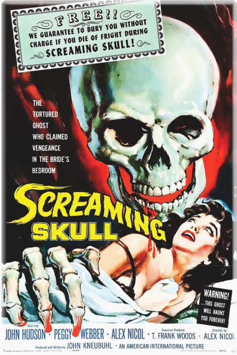 Screaming Skull Magnet