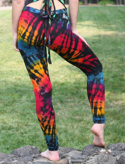 Women's Tie Dye Mudmee Spandex Leggings