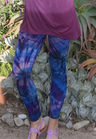 Women's Tie Dye Mudmee Spandex Leggings