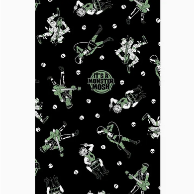 Sourpuss Monster Mosh Shower Curtain