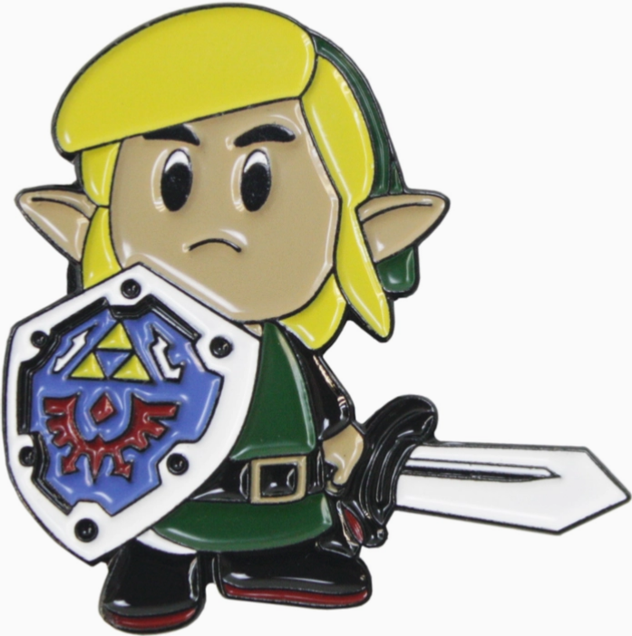 Legend of Zelda - Link with Sword & Shield Enamel Pin