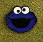 Cookie Monster Head Hat Pin
