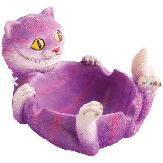 Alice In Wonderland Cheshire Cat Polyresin Ashtray