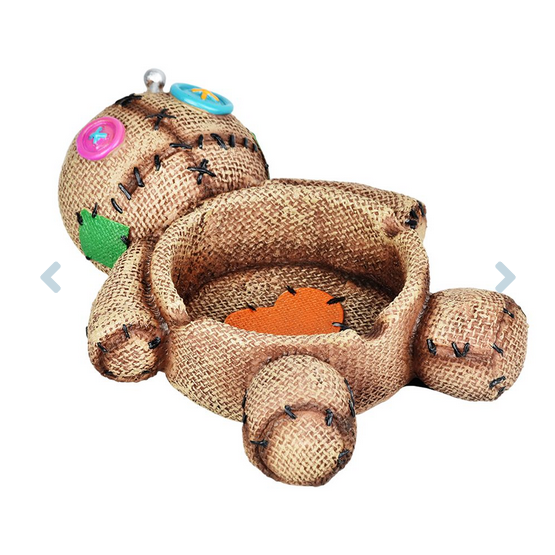 Voodoo Canvas Doll Ashtray