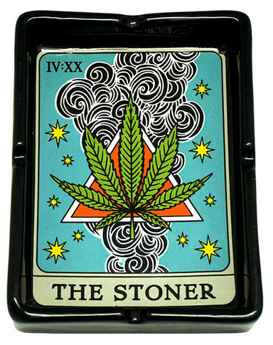 The Stoner Tarot Card Ceramic Ashtray